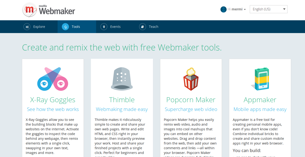 tools webmaker